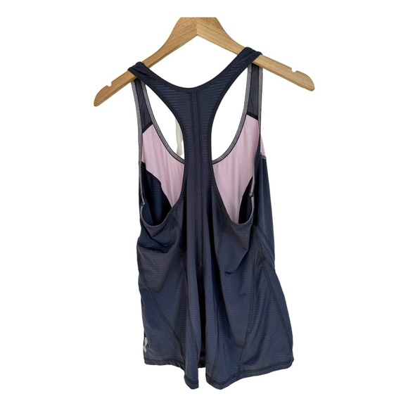 Zella Run Ruched Racerback Tank Top Adjustable Ruching Size Large - Picture 10 of 16